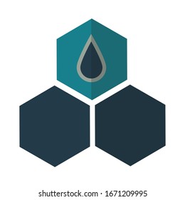 símbolo de aceite en el diseño de ilustración vectorial de fondo blanco