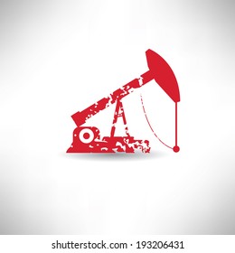 Oil symbol,grunge vector