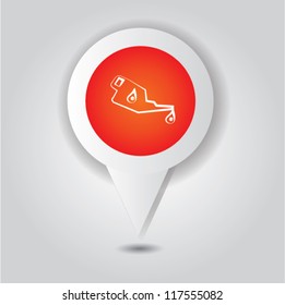 Oil symbol,point area,Vector