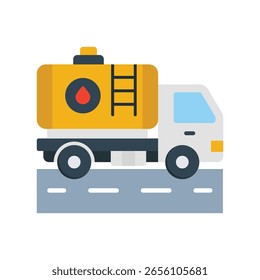 Oil Tank Flat Vector Icon Eps 10 Files