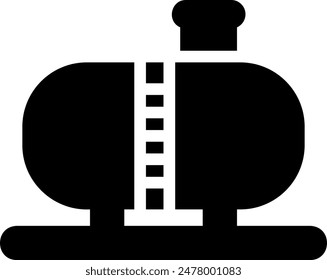 oil tank glyph icon illustration vector