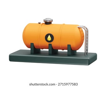 Öl-Tank-Symbol 3D-Rendergrafik