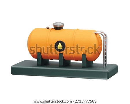  Oil Tank icon 3d render illustration