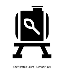 oil tank icon isolated sign symbol vector illustration - high quality black style vector icons
