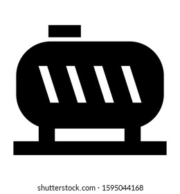 oil tank icon isolated sign symbol vector illustration - high quality black style vector icons
