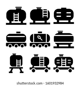 oil tank icon isolated sign symbol vector illustration - Collection of high quality black style vector icons
