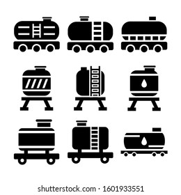 oil tank icon isolated sign symbol vector illustration - Collection of high quality black style vector icons
