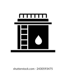 oil tank icon vector design template simple and clean
