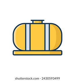plantilla de diseño de vector de icono de tanque de aceite simple y limpia