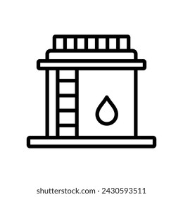 oil tank icon vector design template simple and clean