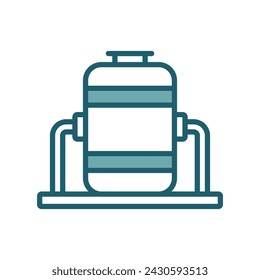 oil tank icon vector design template simple and clean