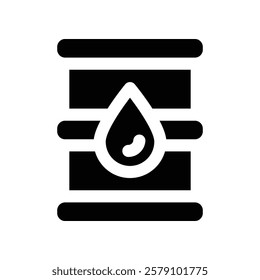 oil tank icon. vector glyph icon for your website, mobile, presentation, and logo design.