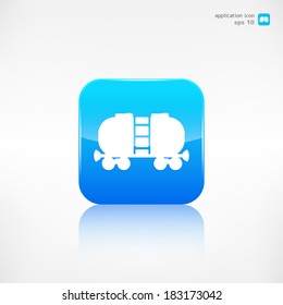 Oil tank icon.Application button.