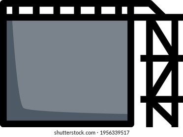 Oil Tank Storage Icon. Editable Bold Outline With Color Fill Design. Vector Illustration.