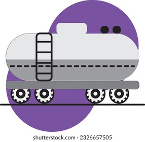 oil tank truck ,business resource ideas using vector flat illustrations that are designed in a flat design.