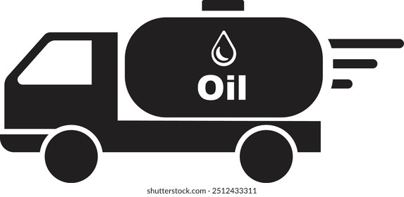 Oil tank truck icon, fuel truck icon with fire sign, fuel truck icon with denger sign