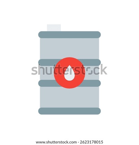 Oil Tank Vector for Fuel Storage and Industrial Energy. Barrel and containment system illustration. Crude oil and gas reserve concept. Flat Icon
