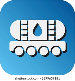 Oil Tank Vector Glyph Gradient Background Icon For Personal And Commercial Use.
