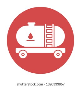 
Icono del vector del depósito de aceite que puede fácilmente modificar o editar

