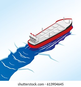 Oil tanker.