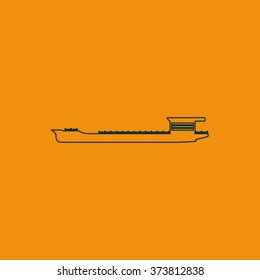 Oil tanker icon.