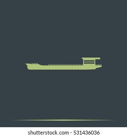 Oil tanker icon.