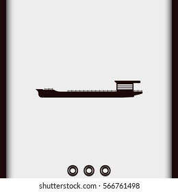 Oil tanker icon.