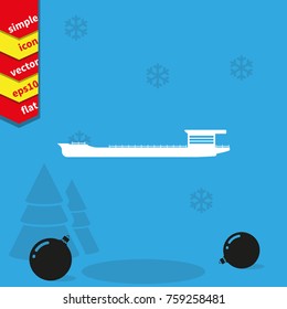 Oil tanker icon.
