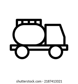 oil tanker icon illustration vector graphic