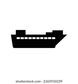 oil tanker isolated icon on white background, oil industry