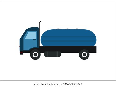 Oil tanker vector design