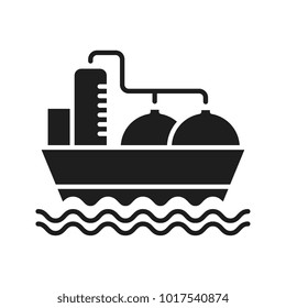 Oil Tanker Vector Icon