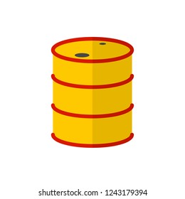 oil tanks flat vector icon