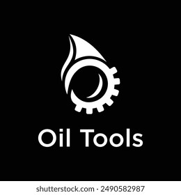 oil tools identity vector design logo