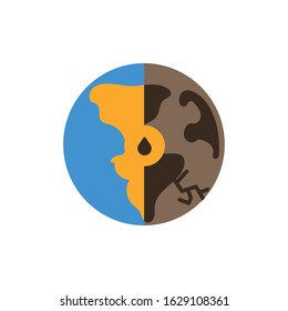 Oil tower with flame design, Fracking industry fuel technology power industrial production and petroleum theme Vector illustration