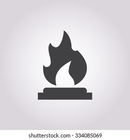 Oil tower icon. 