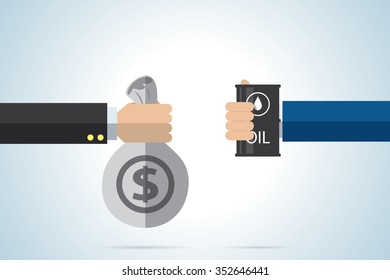 oil trading, business concept