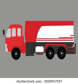 diseño simple de vectores para vehículos de transporte de petróleo