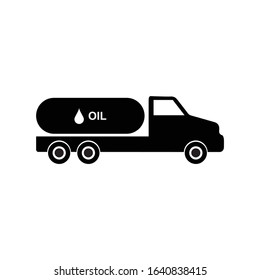 oil transport vector icon, transport