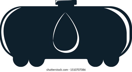 Oil Transportation label. Oil Development and Extraction. World Petrol Production. Oil Business Symbol, Icon and Badge. Simple Vector illustration.