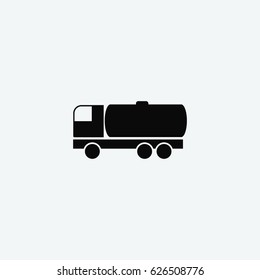 oil truck icon vector