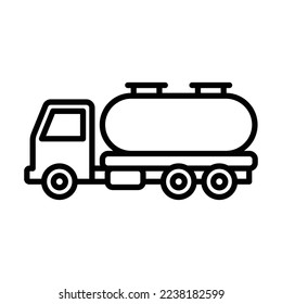 oil truck icon vector design template in white background