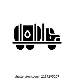 oil truck icon for your website, mobile, presentation, and logo design.