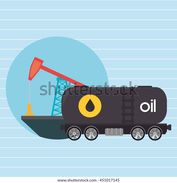 Oil truck isolated icon design, vector illustration \
graphic 