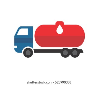 Oil Truck Oil Refinery Industry Industrial Business Company Image Vector Icon Logo Symbol