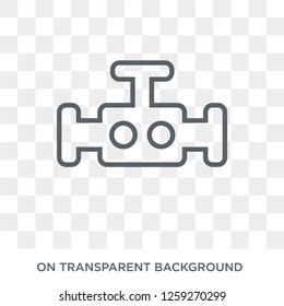 Oil valve icon. Oil valve design concept from Industry collection. Simple element vector illustration on transparent background.