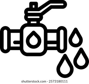 Oil Valve Icon Element For Design And Vector