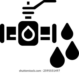 Oil Valve Icon Element For Design And Vector