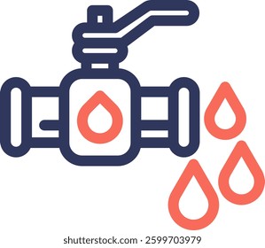Oil Valve Icon Element For Design And Vector