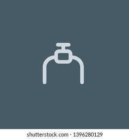 Oil Valve vector icon. Oil Valve concept stroke symbol design. Thin graphic elements vector illustration, outline pattern for your web site design, logo, UI. EPS 10.